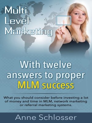 cover image of Mulit Level Marketing With twelve answers to proper MLM success